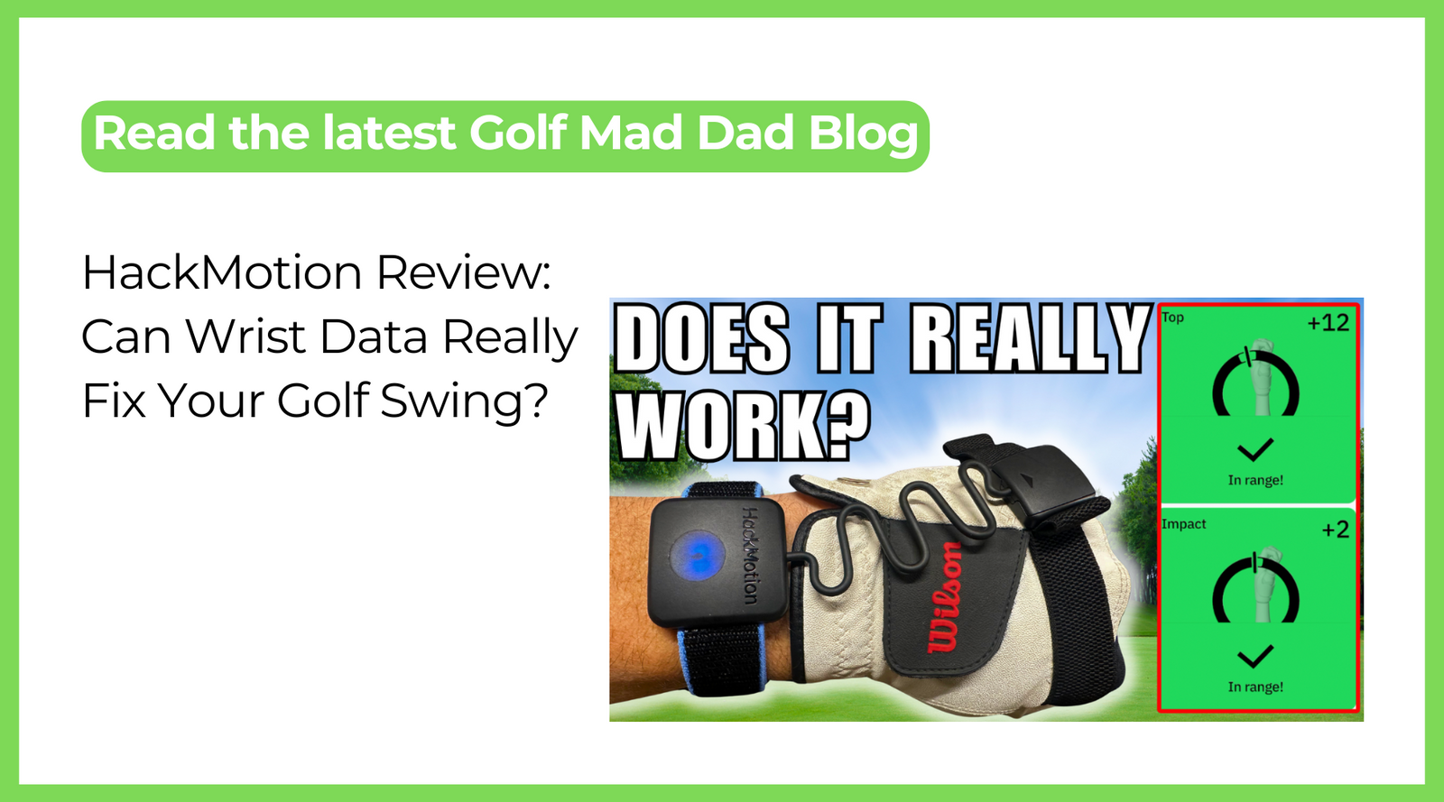 HackMotion Review: Can Wrist Data Really Fix Your Golf Swing?
