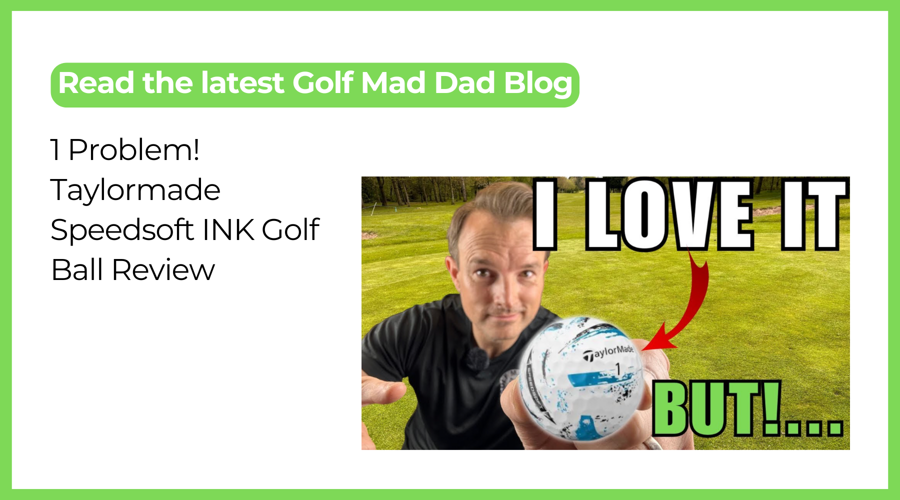 I LOVE It But 1 Problem! Taylormade Speedsoft INK Ball Review