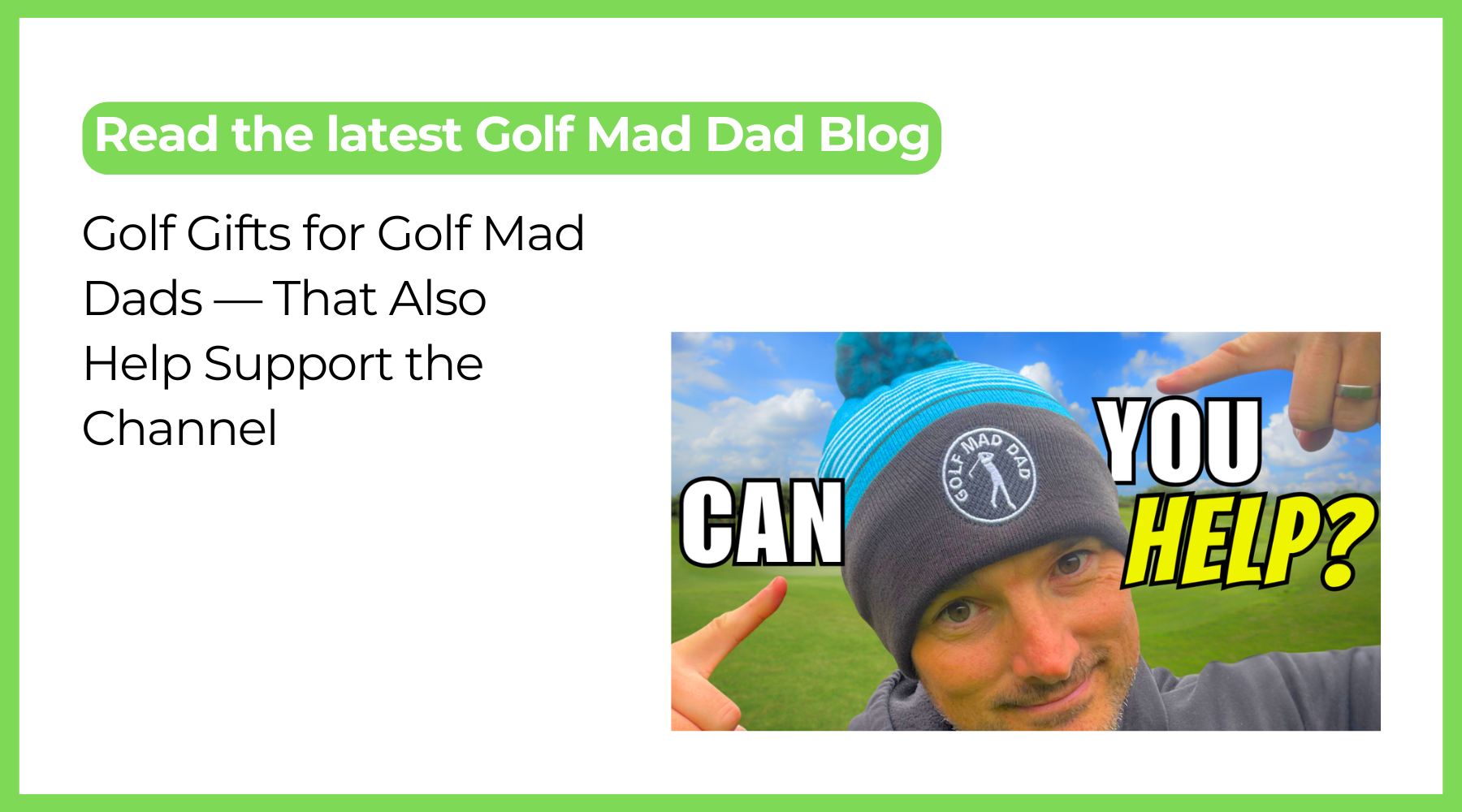 Golf Gifts for Golf Mad Dads — That Also Help Support the Channel